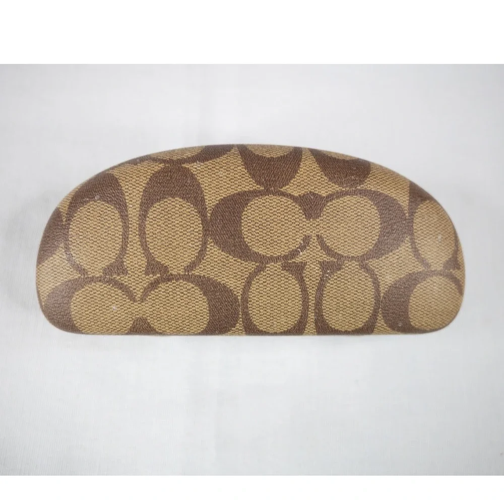 Coach Eyeglasses Frames Case cloth 52 16 135 Dark Tortoise Teal HC 6040 Brooklyn